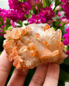 Bergkristall m. Järnoxid, Kluster - 7cm