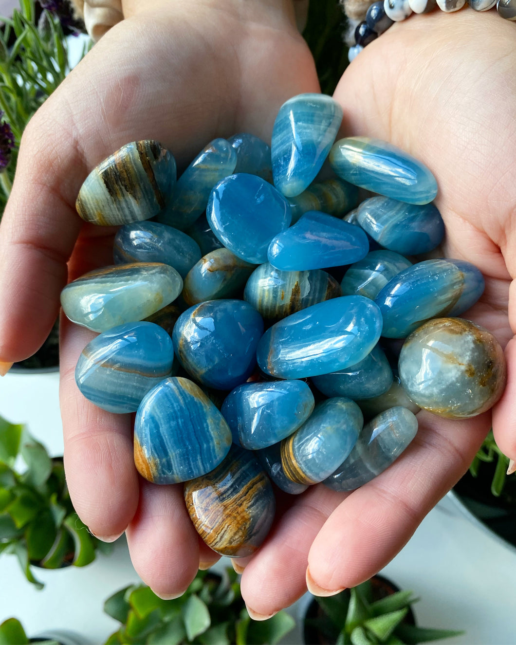 Lemurian Aquatine (Kalcit), Trumlad