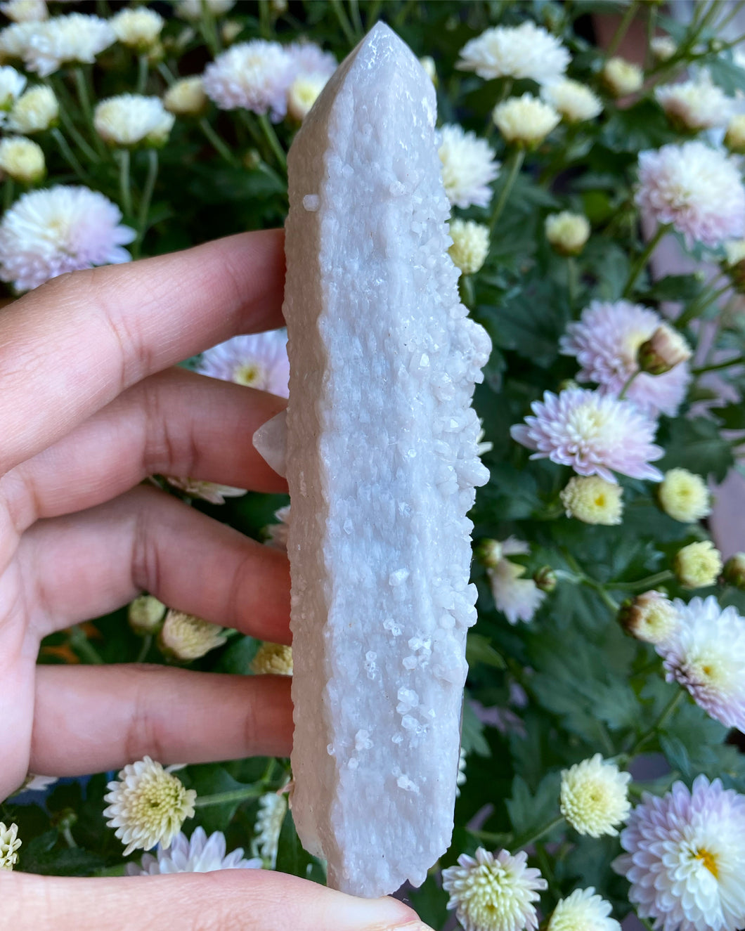 Candle Quartz, Spets - 12cm