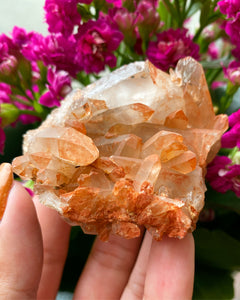 Bergkristall m. Järnoxid, Kluster - 7cm