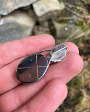 Ladda upp bild till gallerivisning, Månsten, Karneol -  Hänge - 925 Silver / 18kt Guld
